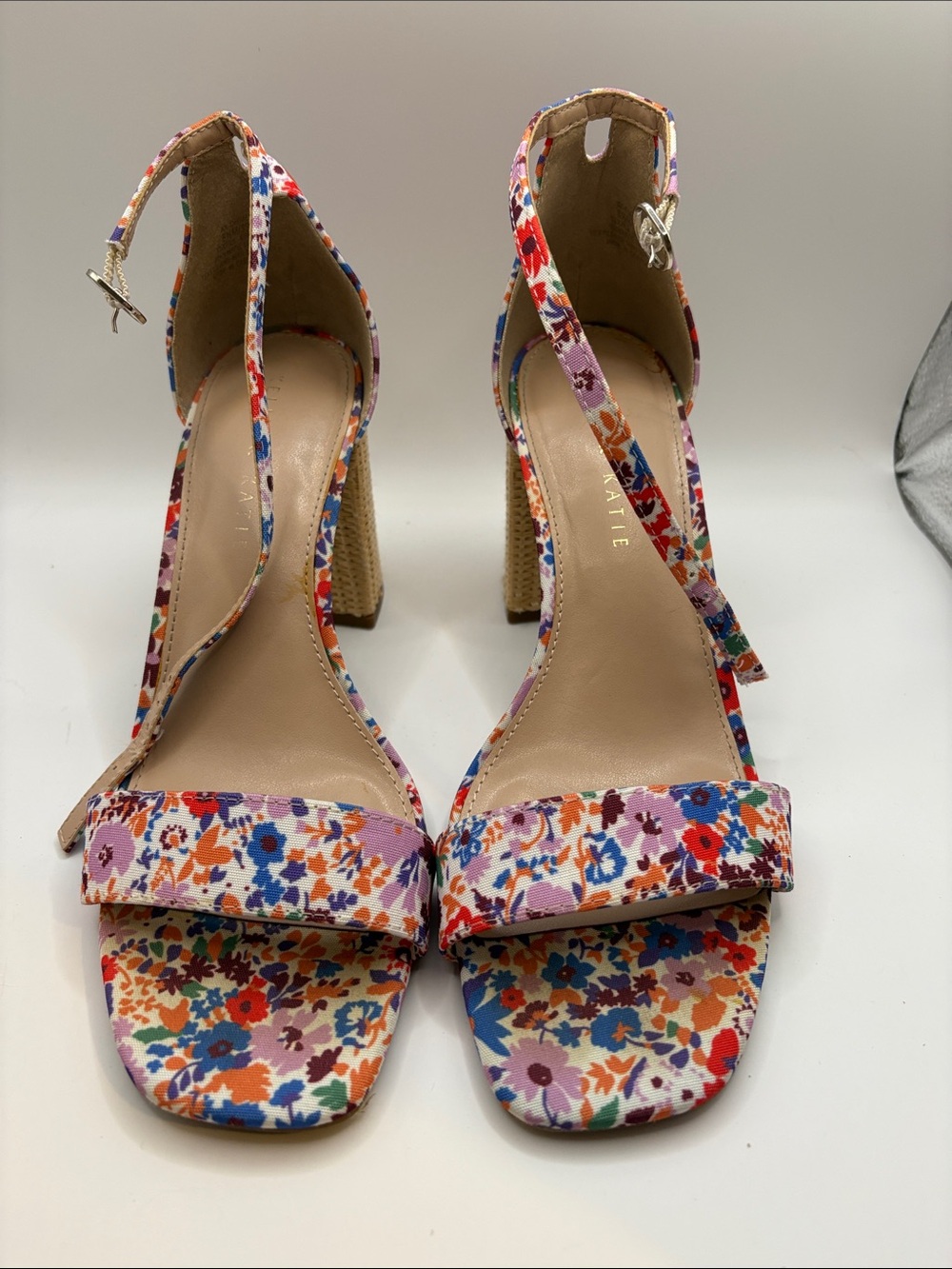 Kelly & Katie Floral Multi-Color Wedge Sandals